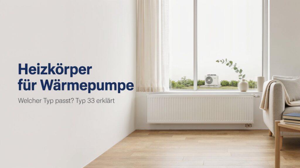 Heizkörper für Wärmepumpe: Welcher Typ passt? (Typ 33 erklärt)